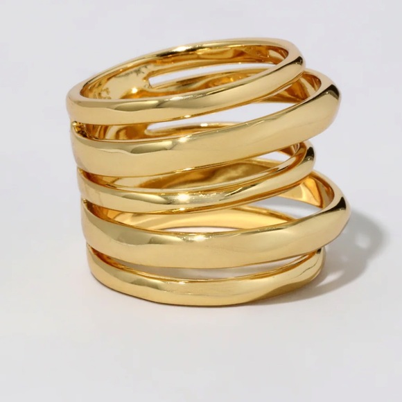 Alexis Bittar Gold Stacked Ring - Picture 2 of 11